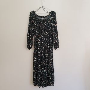 Old navy green floral dress